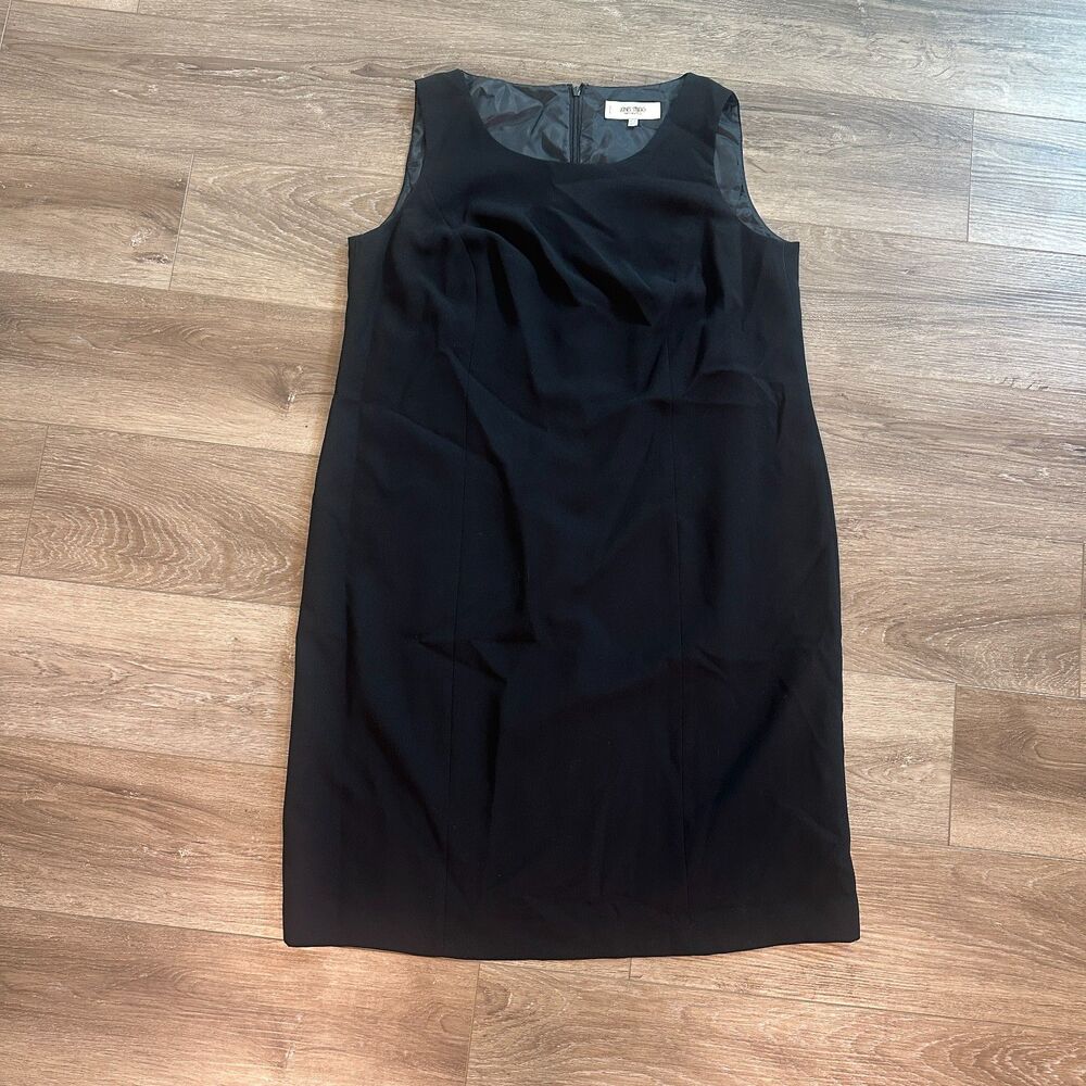 Women Black Sleeveless Sheath Career Shift Dress LBD Plus Size 16W